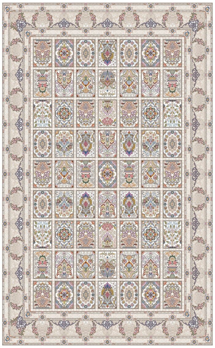 Kashan Tandis carpet - kheshti Design